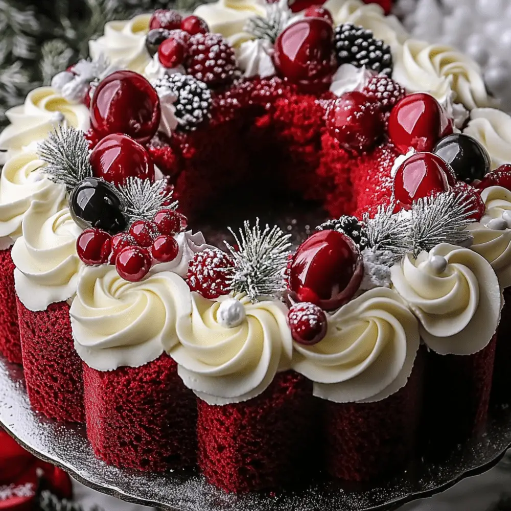 Red Velvet Wreath Cake