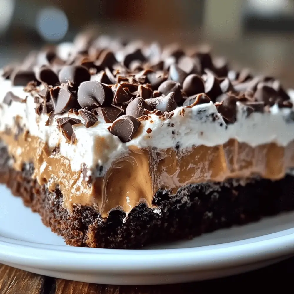 Chocolate Peanut Butter Poke Cake