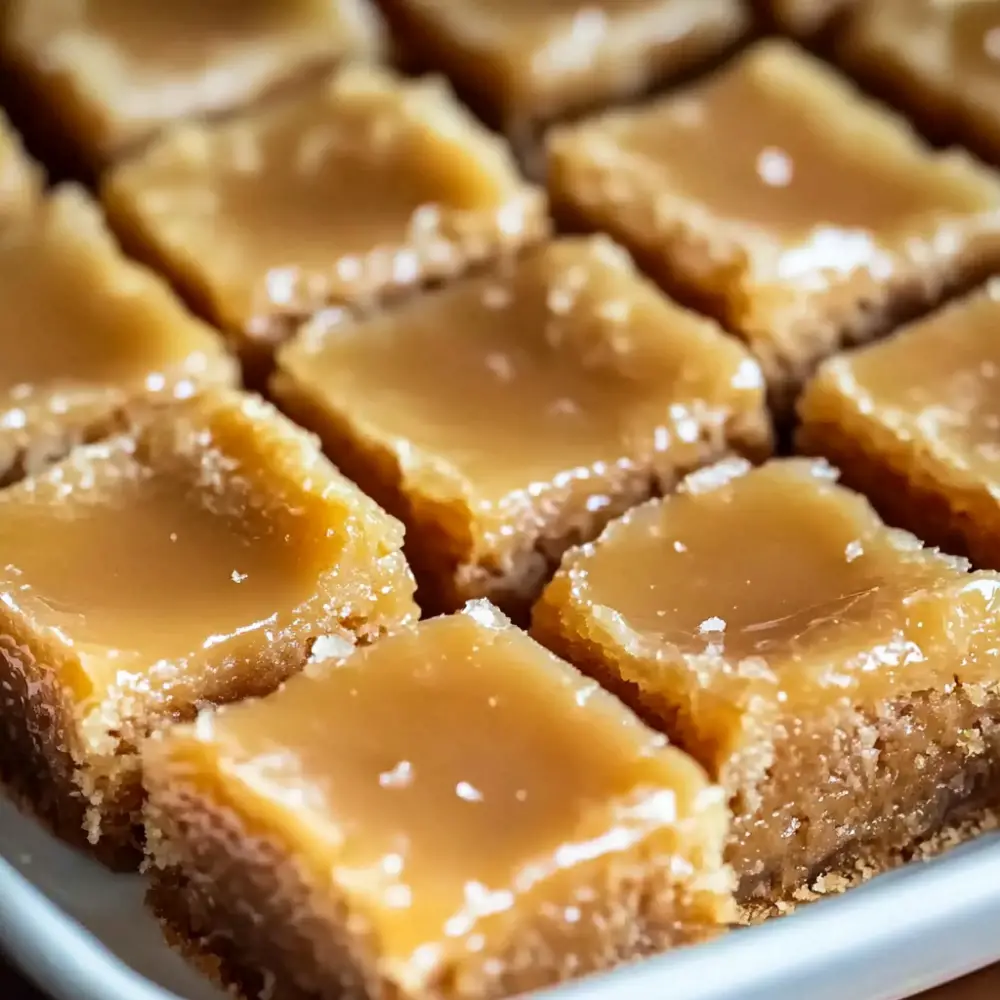 Delicious Butterscotch Bars with a Decadent Peanut Butter Glaze