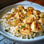 Chicken Scampi with Creamy Garlic Parmesan Rice