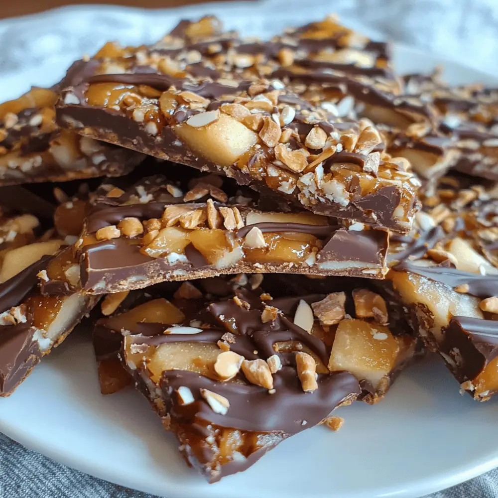 Caramel Apple Chocolate Bark