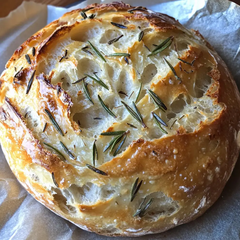 Rosemary & Roasted Garlic Artisan Bread