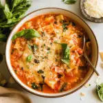 Easy Creamy Lasagna Soup