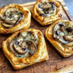 Mushroom Shallot and Herbed Goat Cheese Tarts