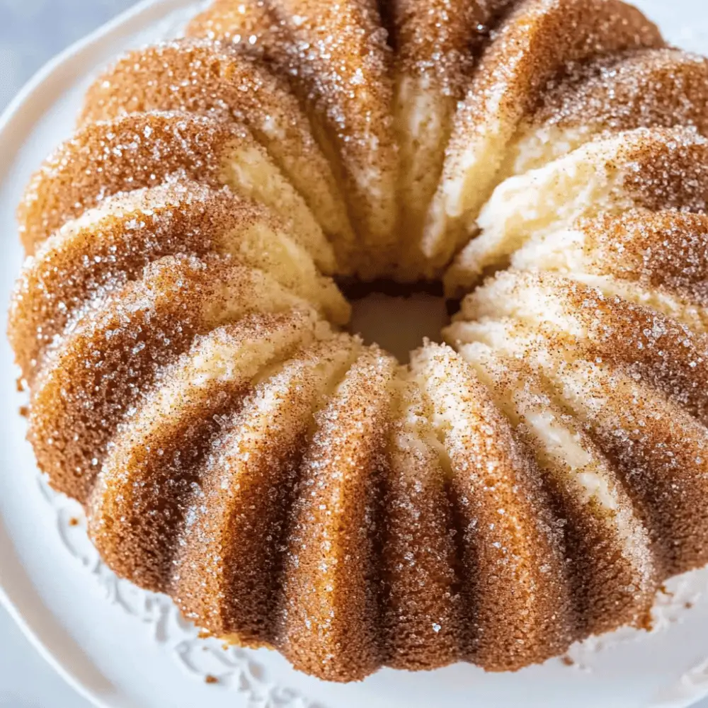 Easy Snickerdoodle Bundt Cake Made with a Cake Mix