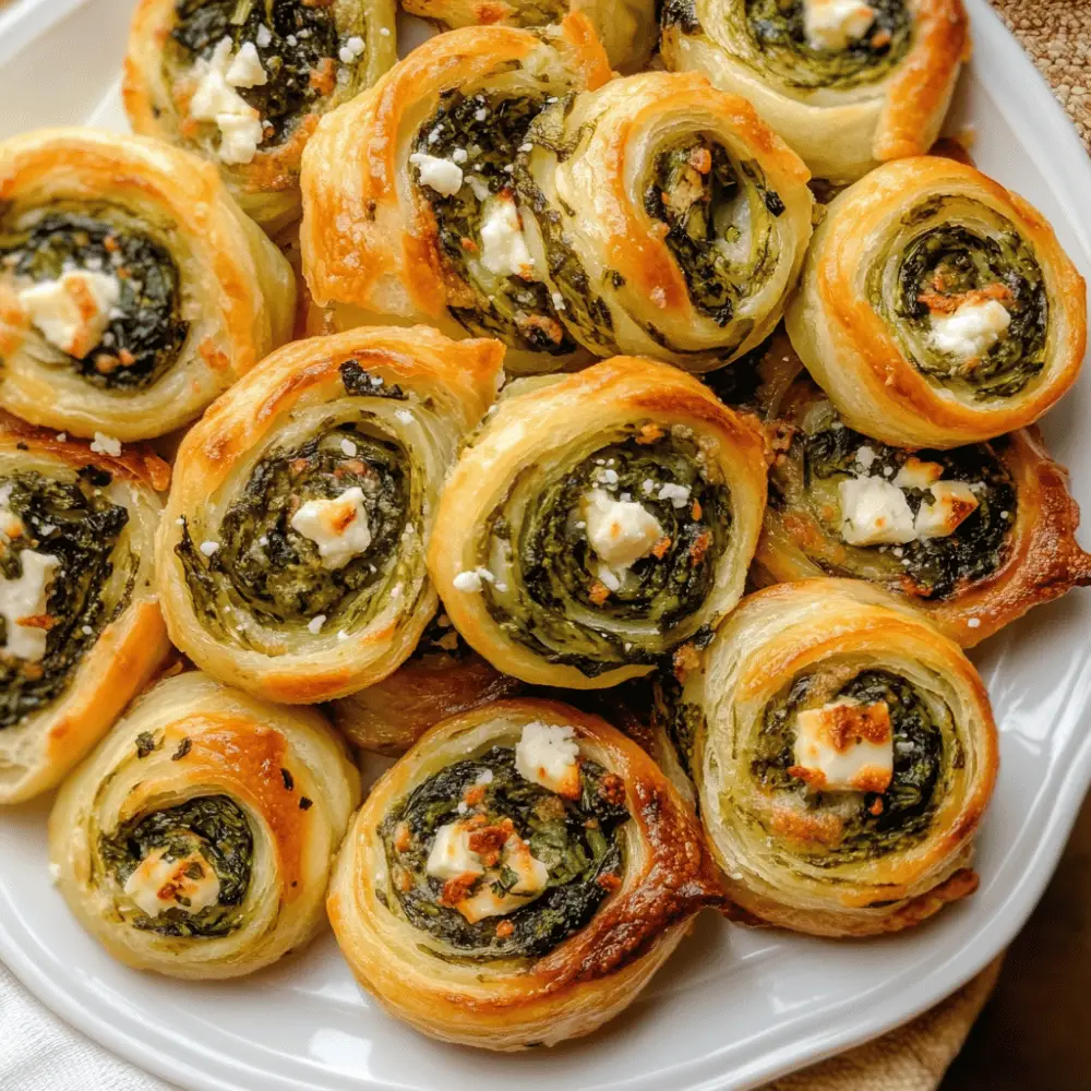 Spinach and Feta Pinwheels (Gluten-Free)