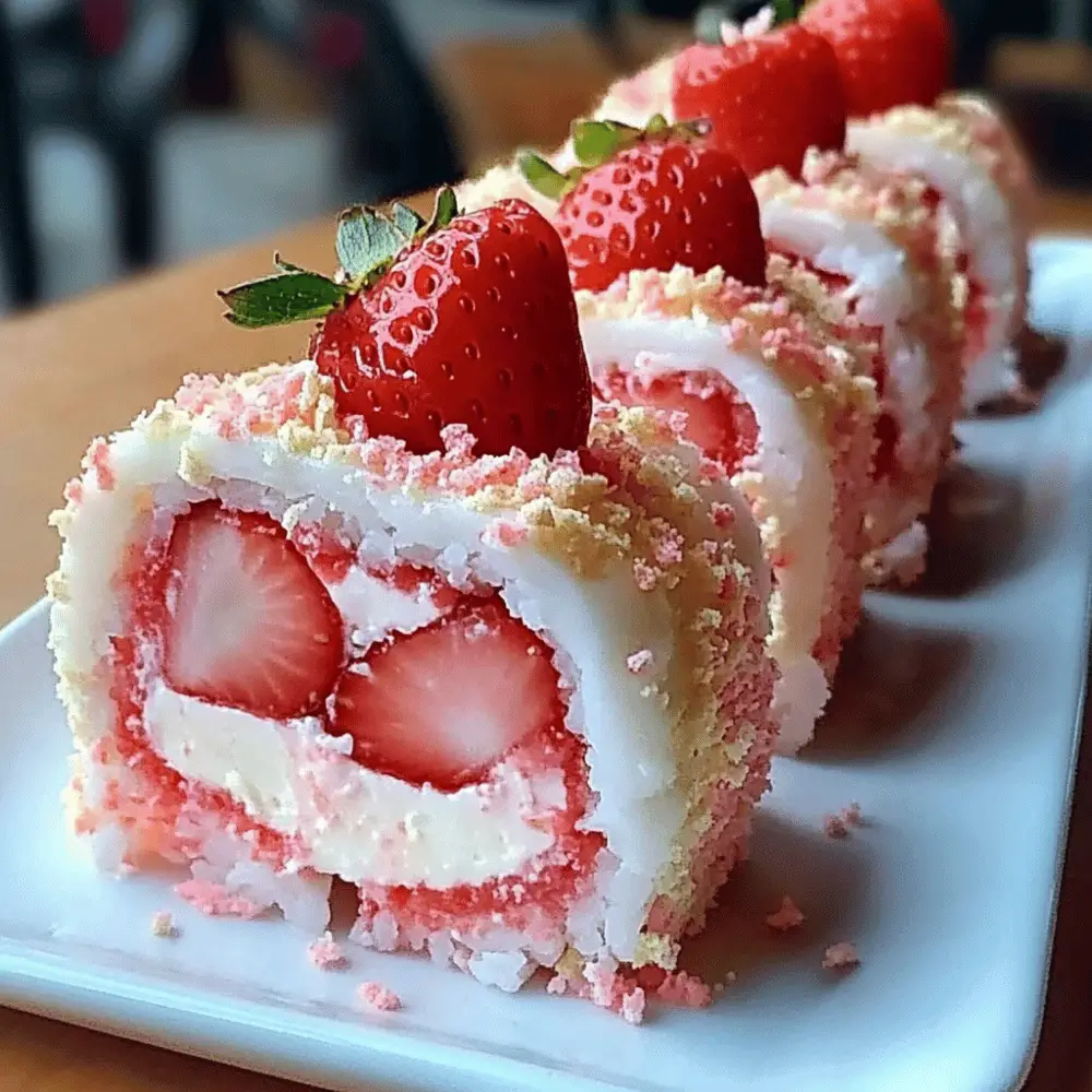 Strawberry Shortcake Sushi