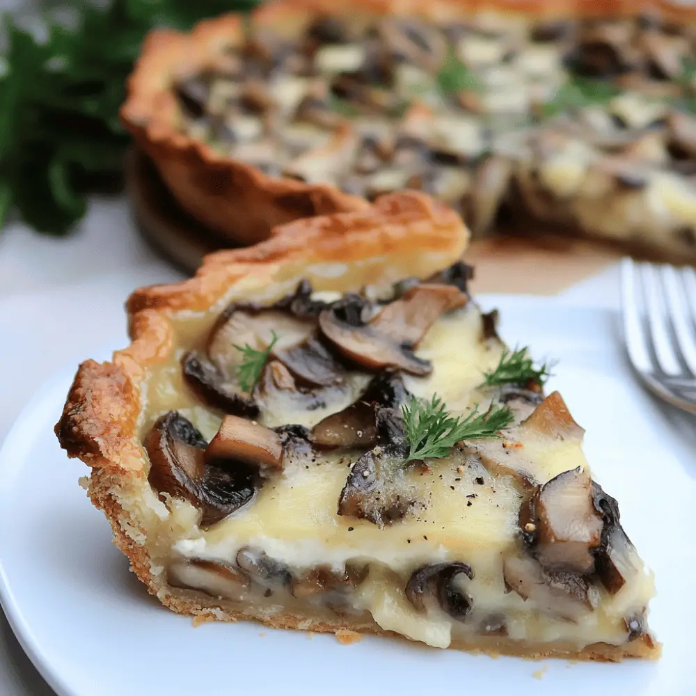 Mushroom and Gruyère Tart