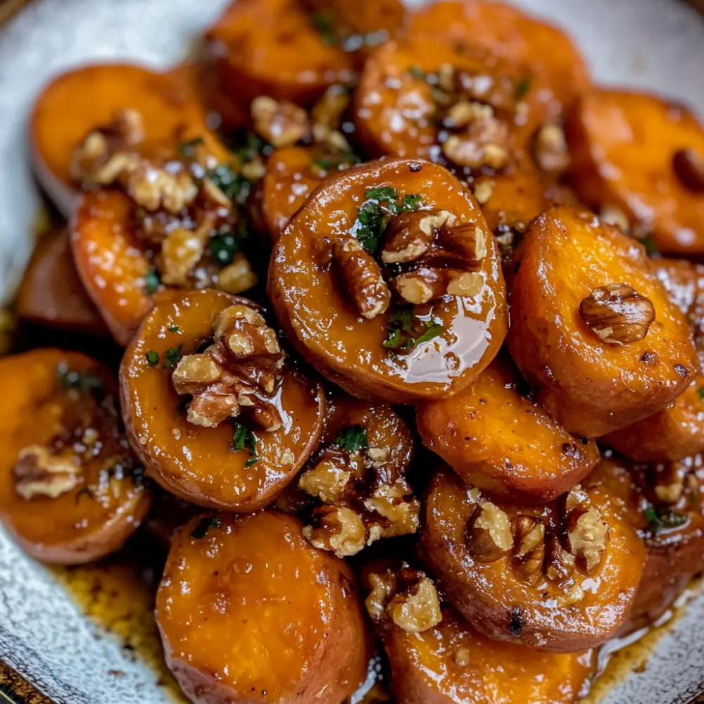 Walnut Maple Roasted Sweet Potatoes