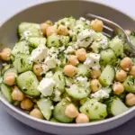 Chickpea Cucumber Feta Salad