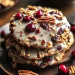 No-Bake Cranberry Pecan Praline Cookies