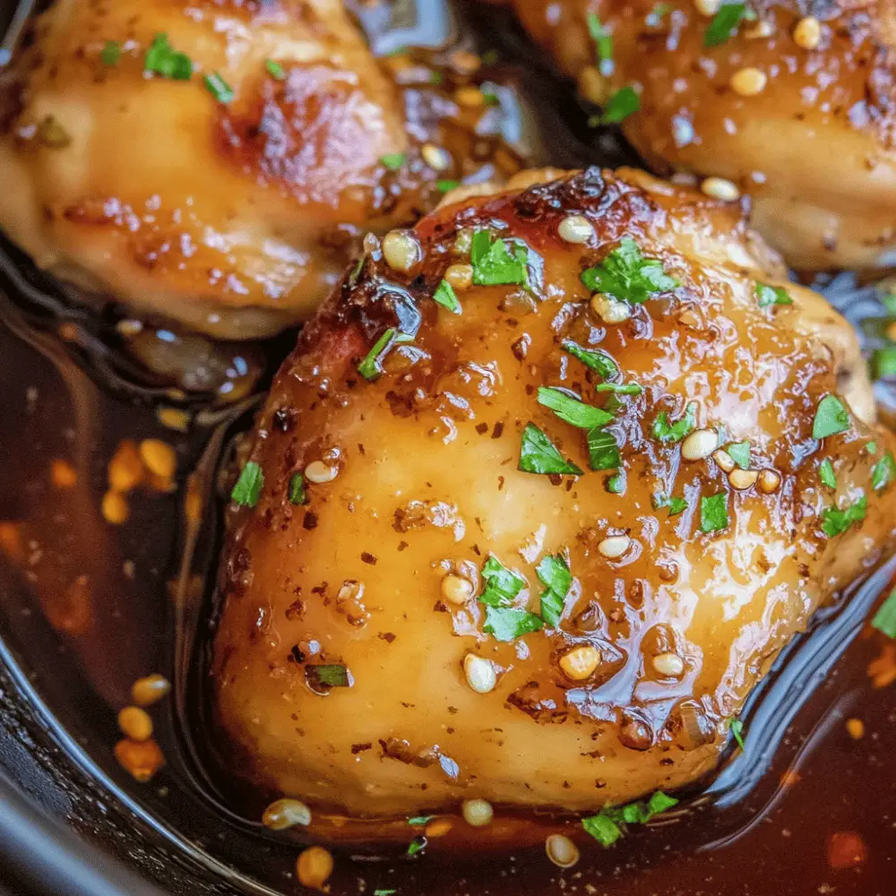 Slow Cooker Brown Sugar Garlic Chicken