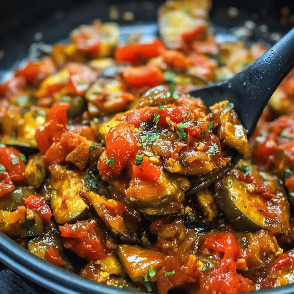 Eggplant with Tomatoes