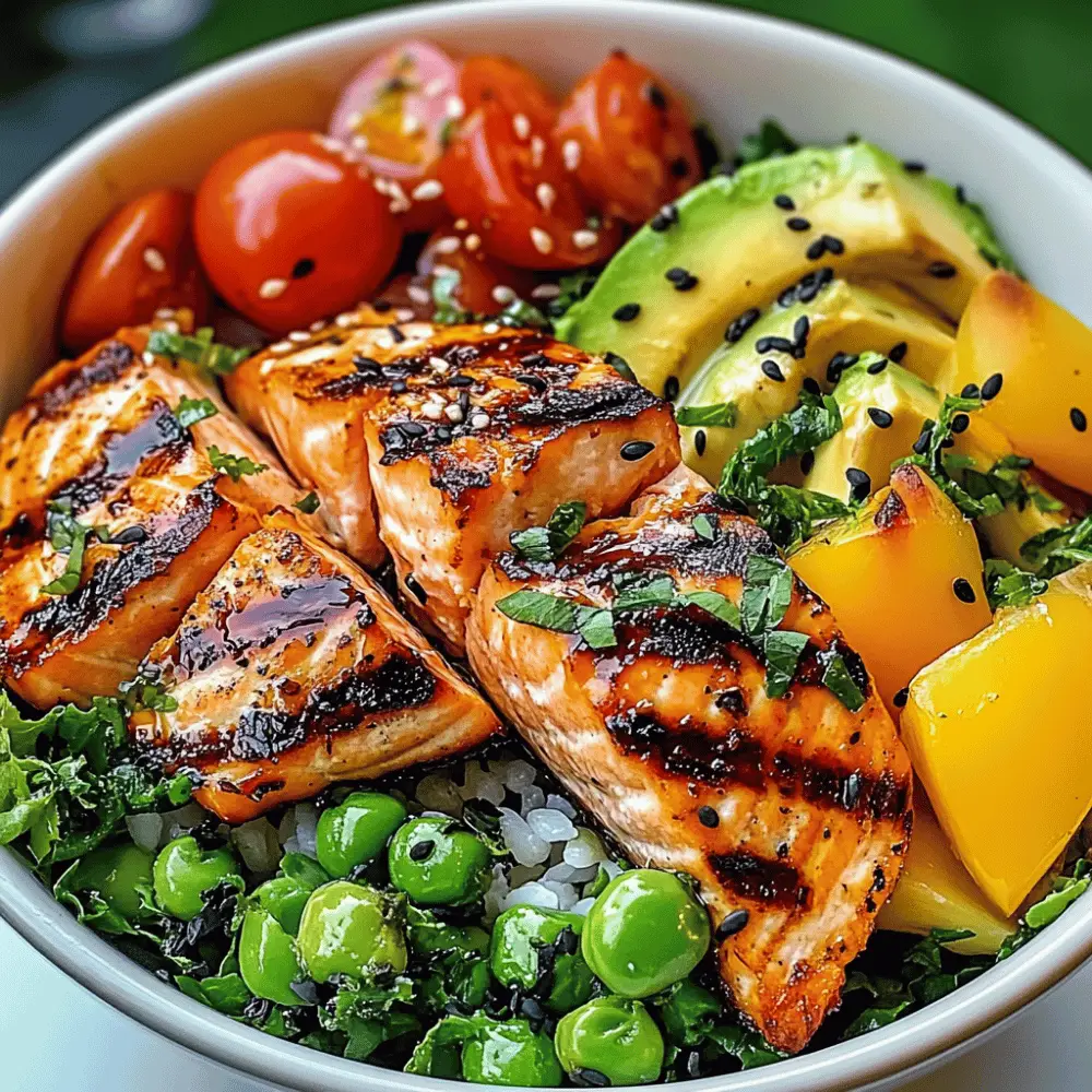 Grilled Salmon Power Bowl