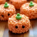 Rice Krispie Treat Pumpkins