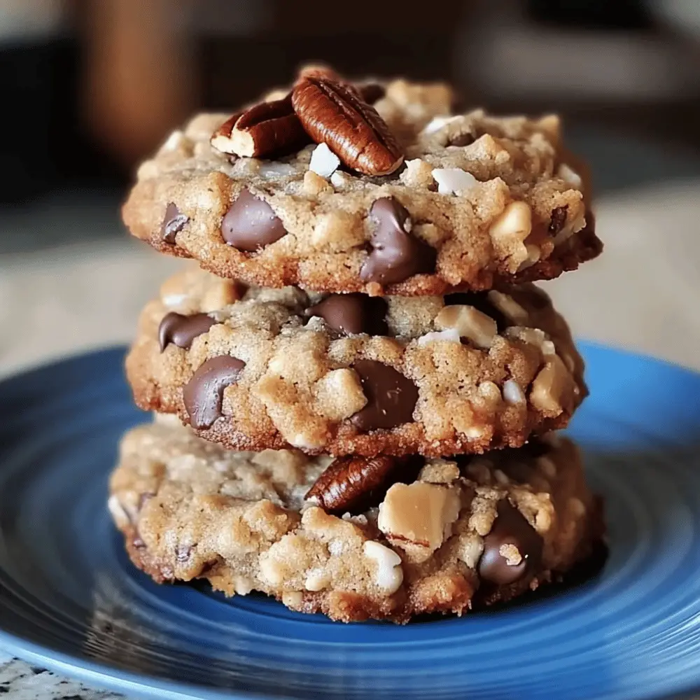 Chocolate Pecan Coconut Cookies