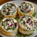 Cranberry Feta Pinwheels with Cream Cheese