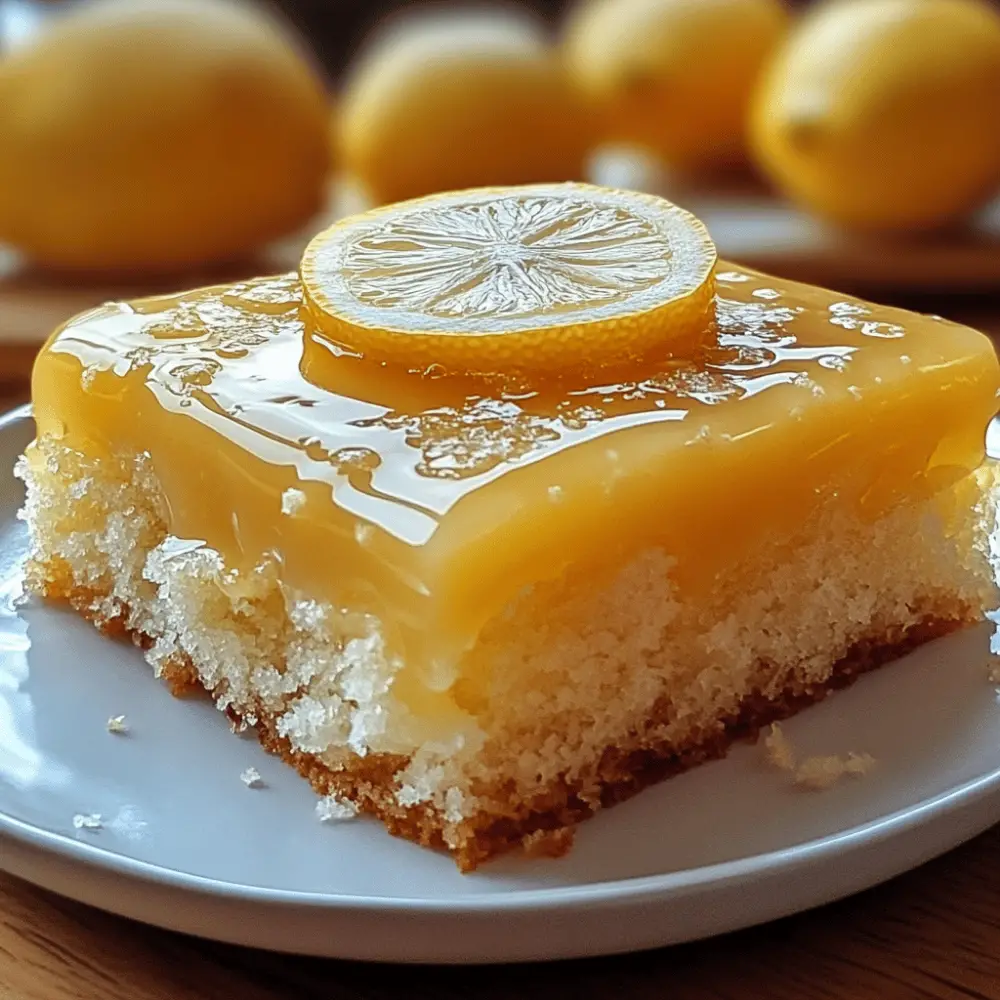 Lemon Condensed Milk Drizzle Cake