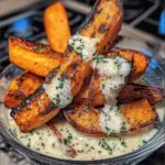 Savory Garlic and Parmesan Sweet Potato Wedges