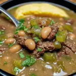 Pinto Beans, Green Chile, and Beef Soup