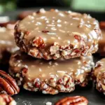 No-Bake Coconut Pecan Praline Cookies