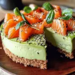 Avocado Salmon Cheesecake