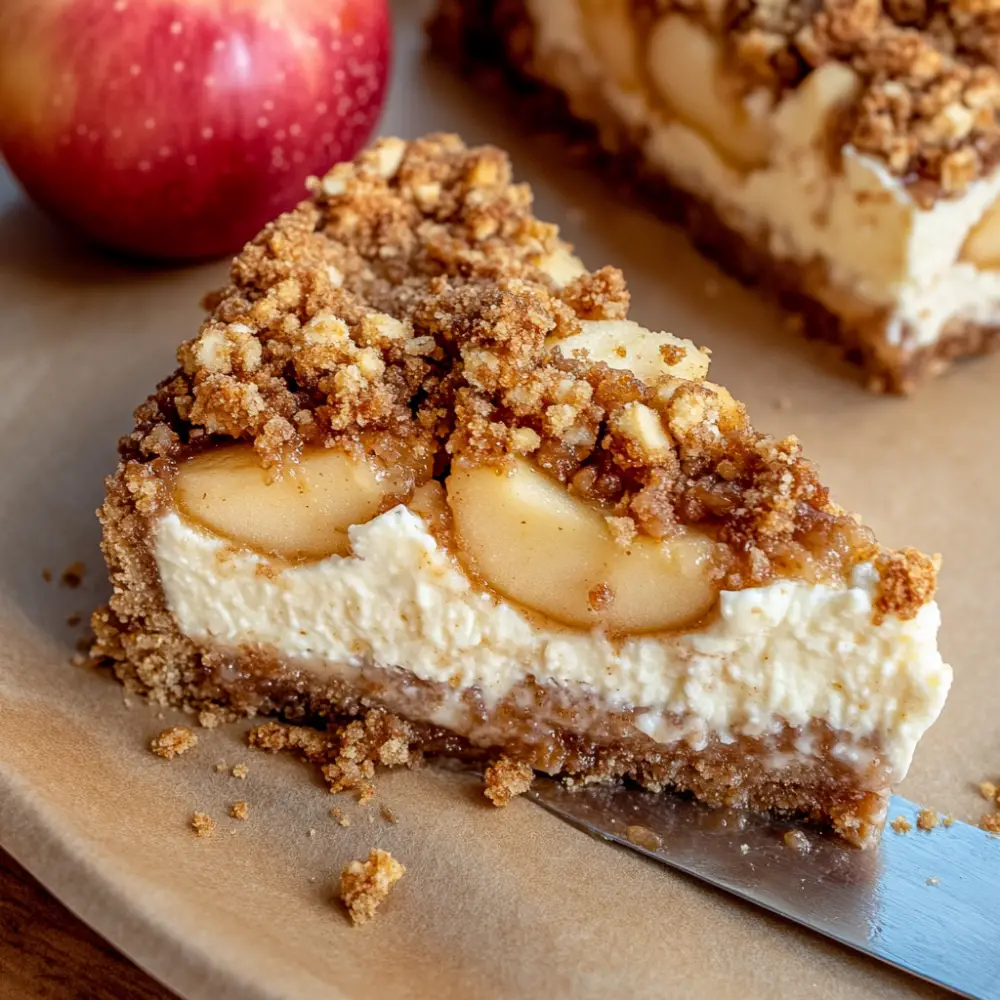 Apple Crumble Cheesecake