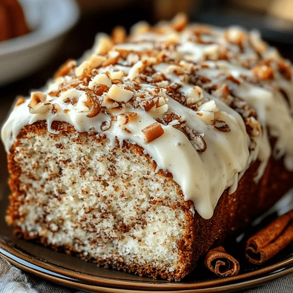 Hummingbird Bread with Heavenly Cinnamon Cream Cheese Frosting