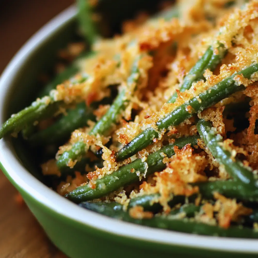 Stovetop Crack Green Beans with Parmesan