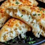 Chicken Alfredo Air Fryer Calzones