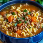 Easy Hamburger Noodle Soup