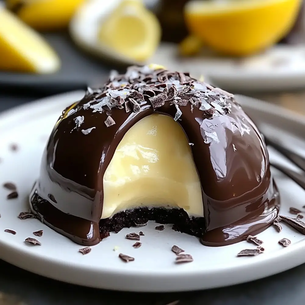 Chocolate Lemon Mousse Dome