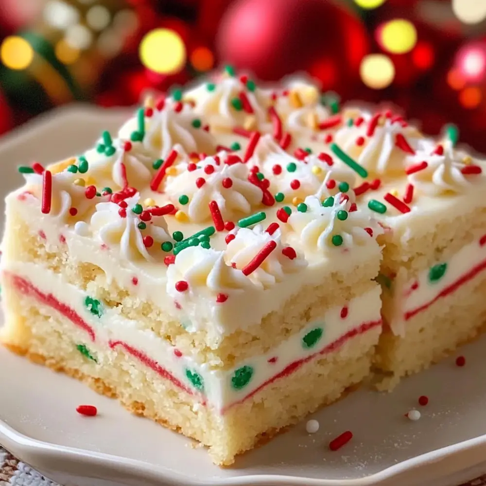 Christmas Sugar Cookie Bars