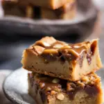 Fudgy Caramel Blondies Recipe