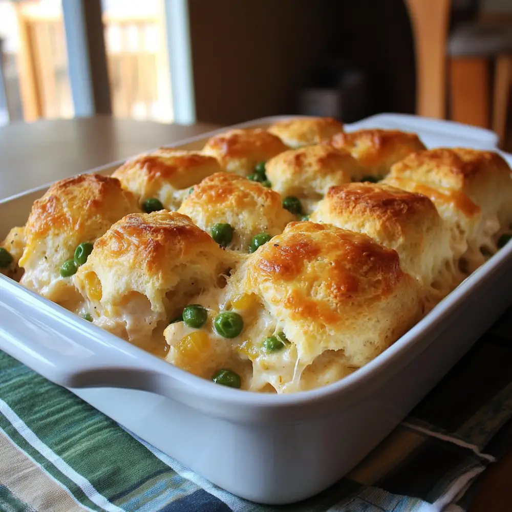 Chicken Bubble Biscuit Bake Casserole