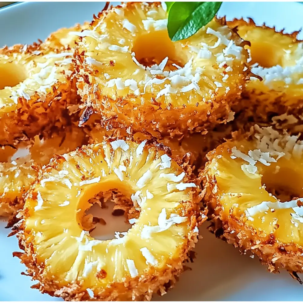 Fried Pineapple with Coconut Crust