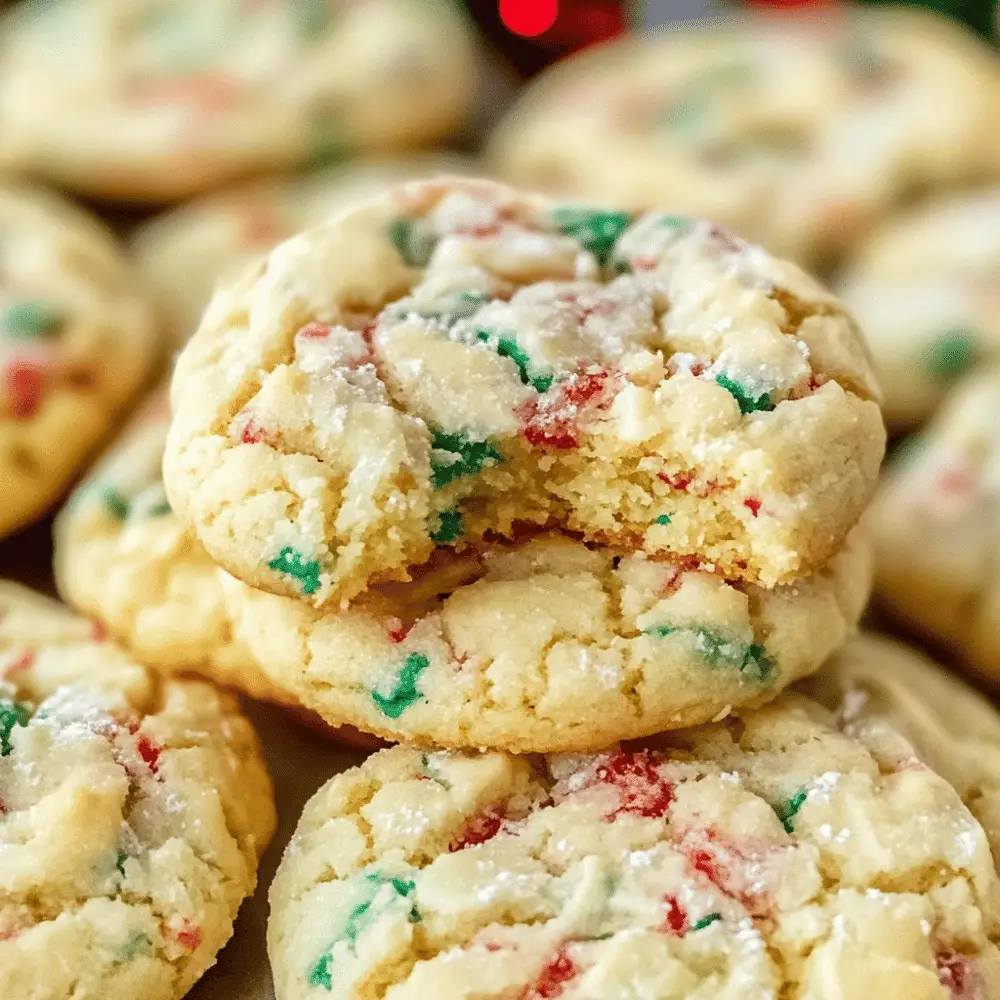 Christmas Gooey Butter Cookies