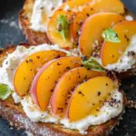 Peach Ricotta Toast