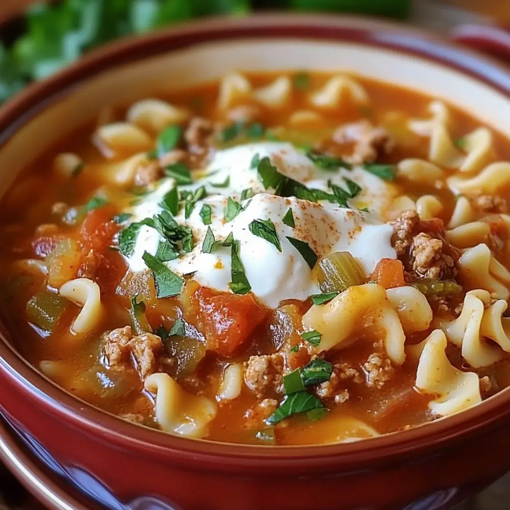 Slow Cooker Lasagna Soup