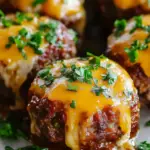 Cheesy Stuffed Meatloaf Bites