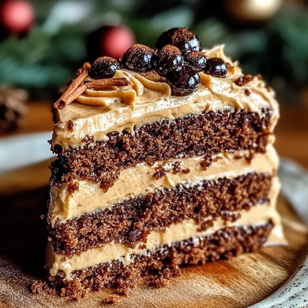 Best Ever Gingerbread Cake with Cinnamon Molasses Frosting