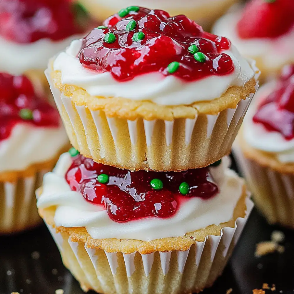 Strawberry Jam Cheesecake Cookie Cups