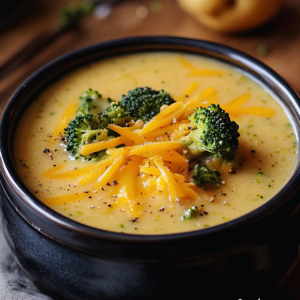 Crock Pot Broccoli-Cheddar Potato Soup