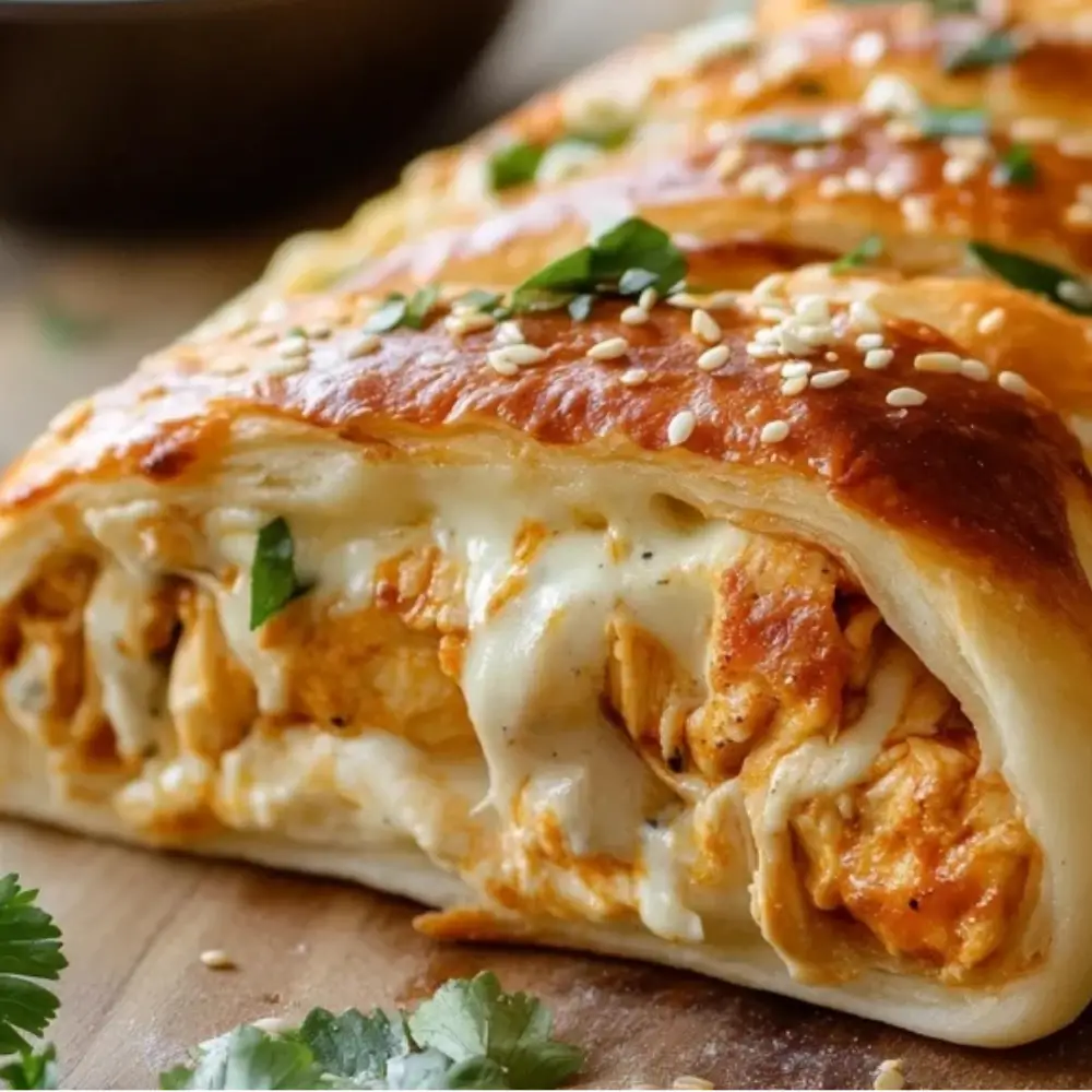 Cheesy Buffalo Chicken Strombolis