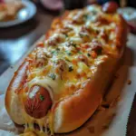 Hot Dog Pizza Sandwich with Garlic Butter 3 Hot Dog Pizza Sandwich with Garlic Butter