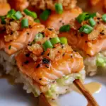 Spicy Salmon Crispy Rice Bites 3 Spicy Salmon Crispy Rice Bites