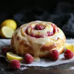Raspberry Cinnamon Rolls with Lemon Glaze 3 Raspberry Cinnamon Rolls with Lemon Glaze