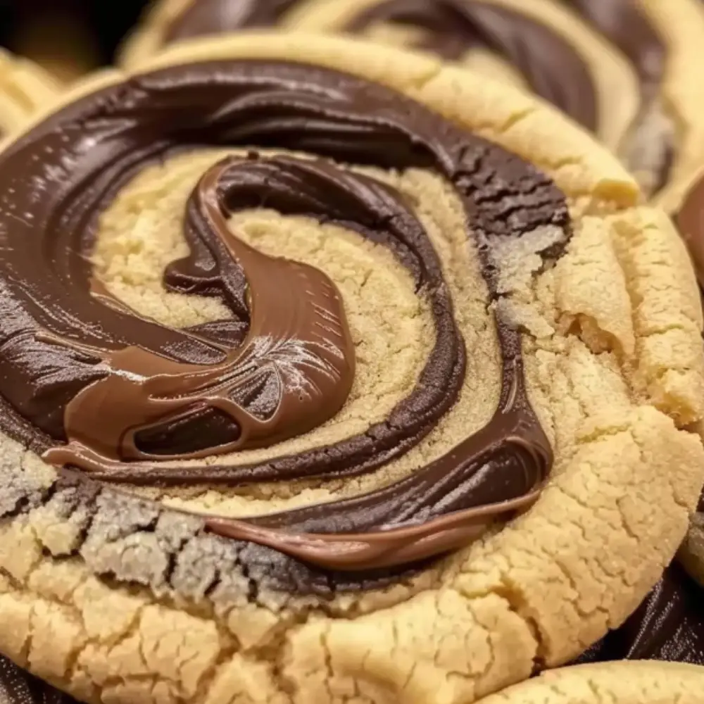 Peanut Butter Chocolate Swirl Cookies