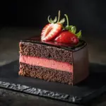 Strawberry Dark Chocolate Cake 3 Strawberry Dark Chocolate Cake