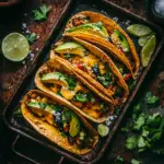 Crispy Poblano Chicken Tacos with Avocado-Jalapeño Salsa 3 Crispy Poblano Chicken Tacos with Avocado-Jalapeño Salsa